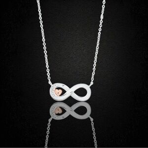 Swarovski Infinity Heart Mom Necklace inscribed on back, Mother’s Day Gift